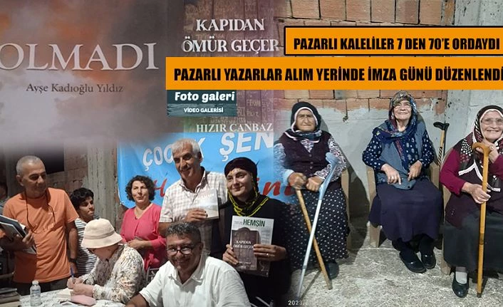 Pazarlı Yazarları Kaleli Hemşerileri Yalnız Bırakmadı