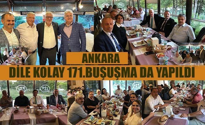 Rize Grubunun 171.Buluşması Ankara’da DSİ 5. Bölge Müdürlüğü Sosyal Tesislerinde yapıldı.