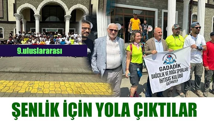 Şenlik için yolcu edildiler