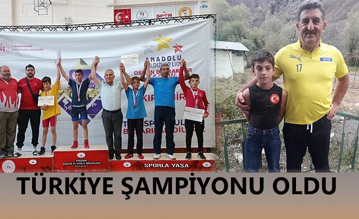 Tamer Bayram Kamış 38 Kg Türkiye Şampiyonu oldu