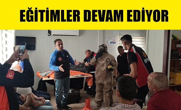 Eğitimler devam ediyor