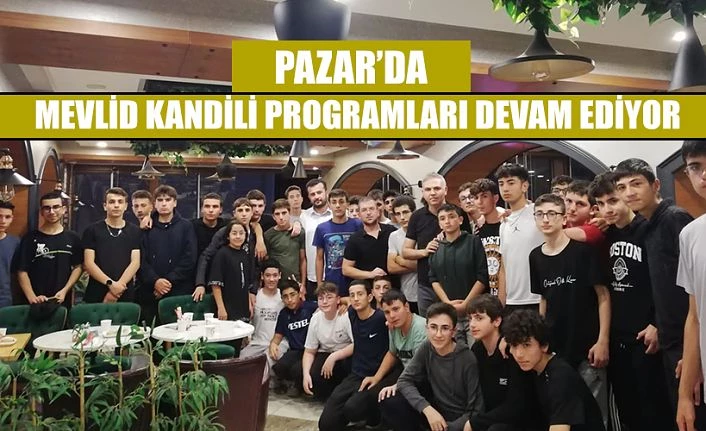 Pazar Müftülüğü Gençlik Koordinatörlüğü Öğrencilerle  Kandilde Buluştu