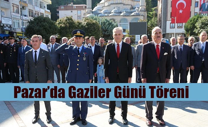 Pazar’da 19 Eylül Gaziler Günü Törenle Kutlandı