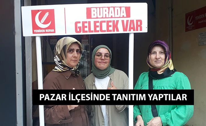 Pazar’da tanıtım yaptılar