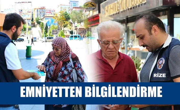 RİZE EMNİYETİ’NDEN SİBER SUÇLARLA İLGİLİ BİLGİLENDİRME ÇALIŞMASI