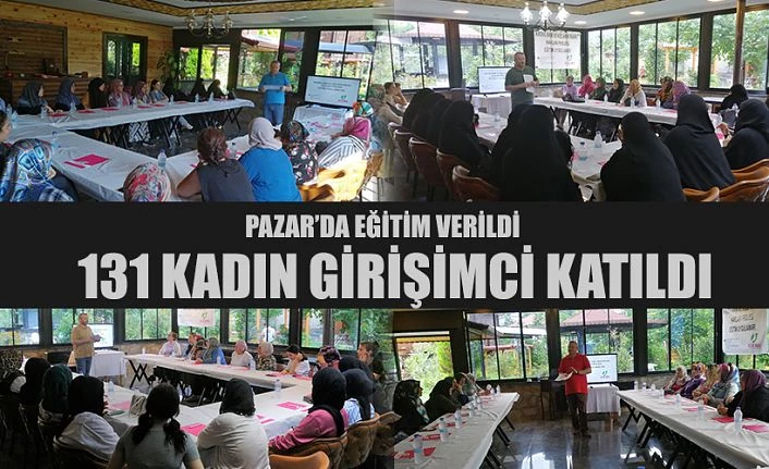 Rize’de 131 kadının katılımıyla 2 gün süren eğitim sona erdi