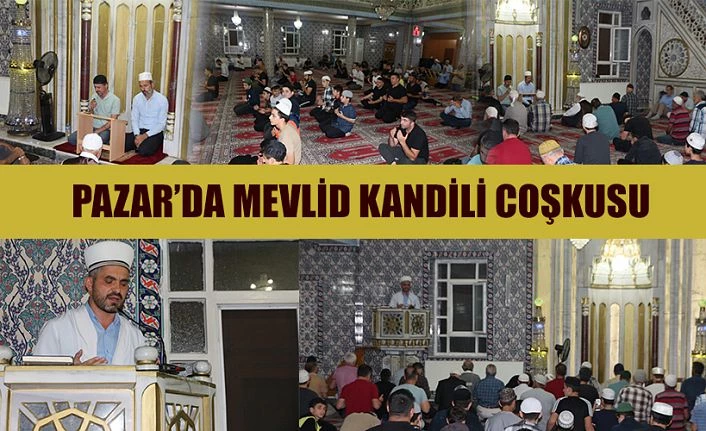 Rize’de Mevlit Kandili dualarla idrak edildi