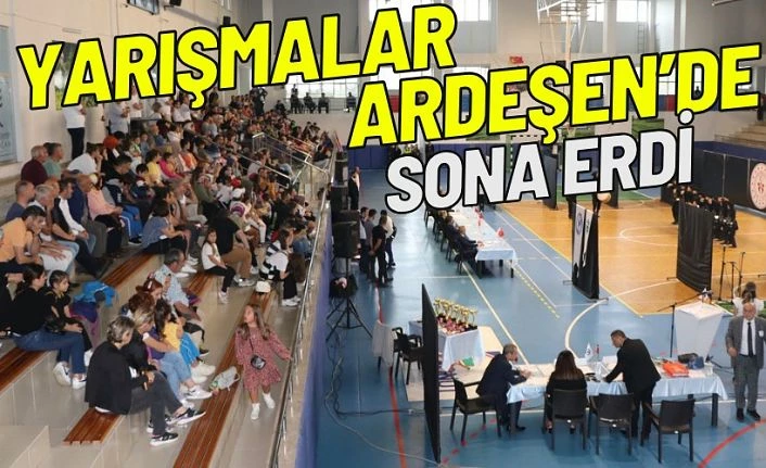 Yarışmalara Ardeşen ev sahipliği yaptı