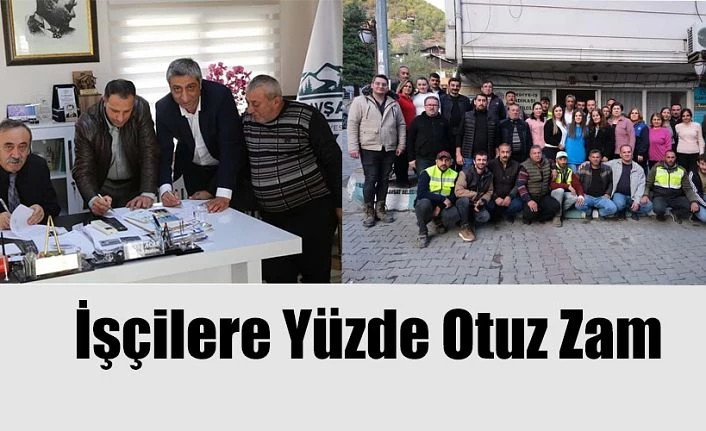 İŞÇİLERE %30 ZAM