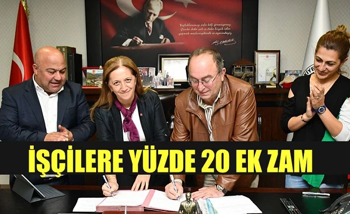 İŞÇİLERE %20 EK ZAM