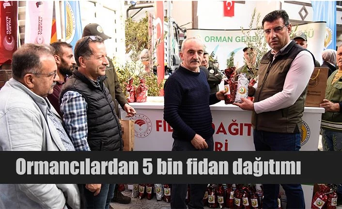 ORMANCILAR BEŞBİN FİDAN DAĞITTI