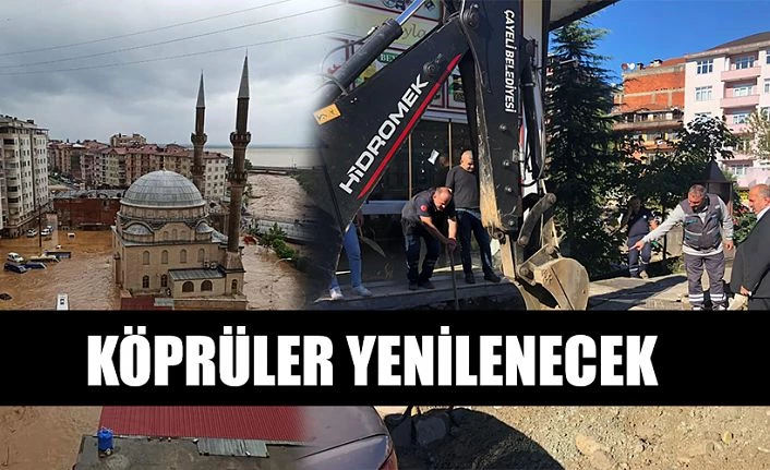 Taşkınlarla gündeme gelen derede köprüler yenilenecek