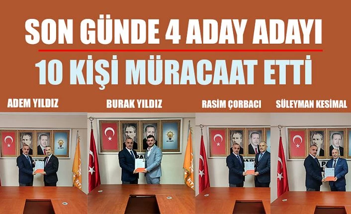 AK Parti’de, Pazar’da aynı gün 4 aday adayı