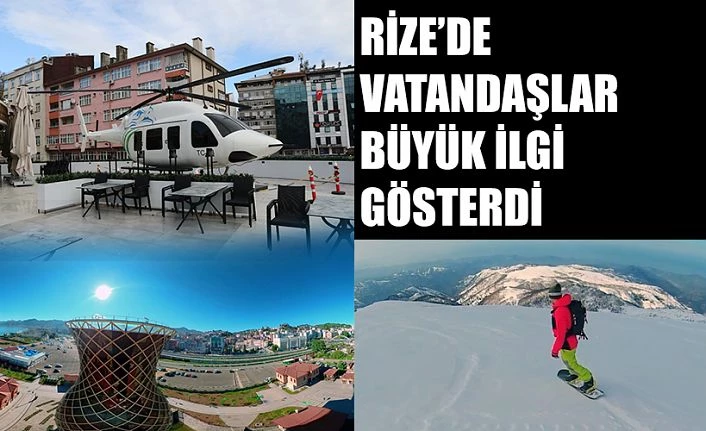 RİZE’DE HELİKOPTERLİ SİMİLASYON HİZMETE AÇILDI