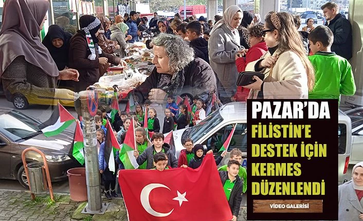 Pazar İmam Hatip Ortaokulu’ndan Filistin’e destek kermesi