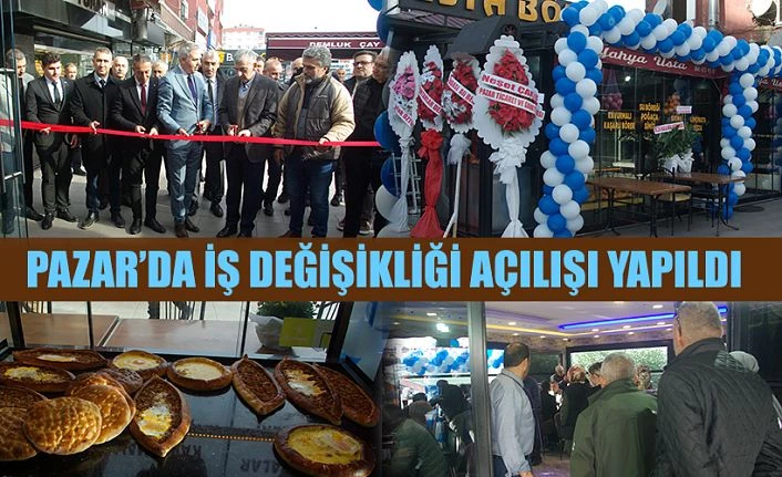 Pazar’da “USTA BÖREK VE PİZZA” Salonu açıldı